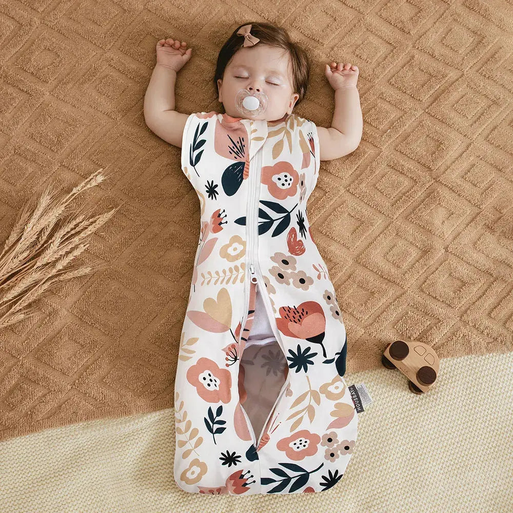 Le Caneton 2-in-1 Cocoon Baby Sleeping Bag & Vest with Snap Buttons & 2-Way Zipper (1Tog)