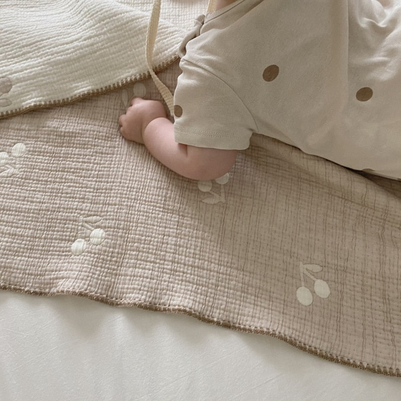 Double-Sided Cotton Muslin Newborn Swaddle Blanket