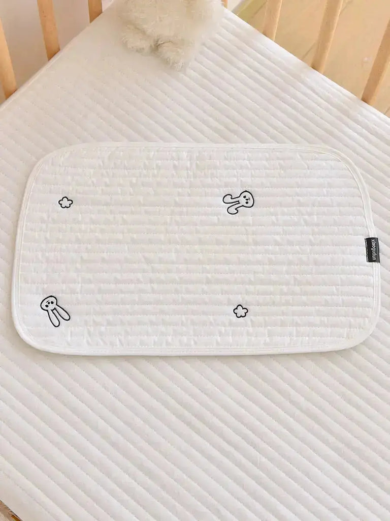 Le Caneton Breathable and Absorbent Quilted Cotton Baby Pillow Pad