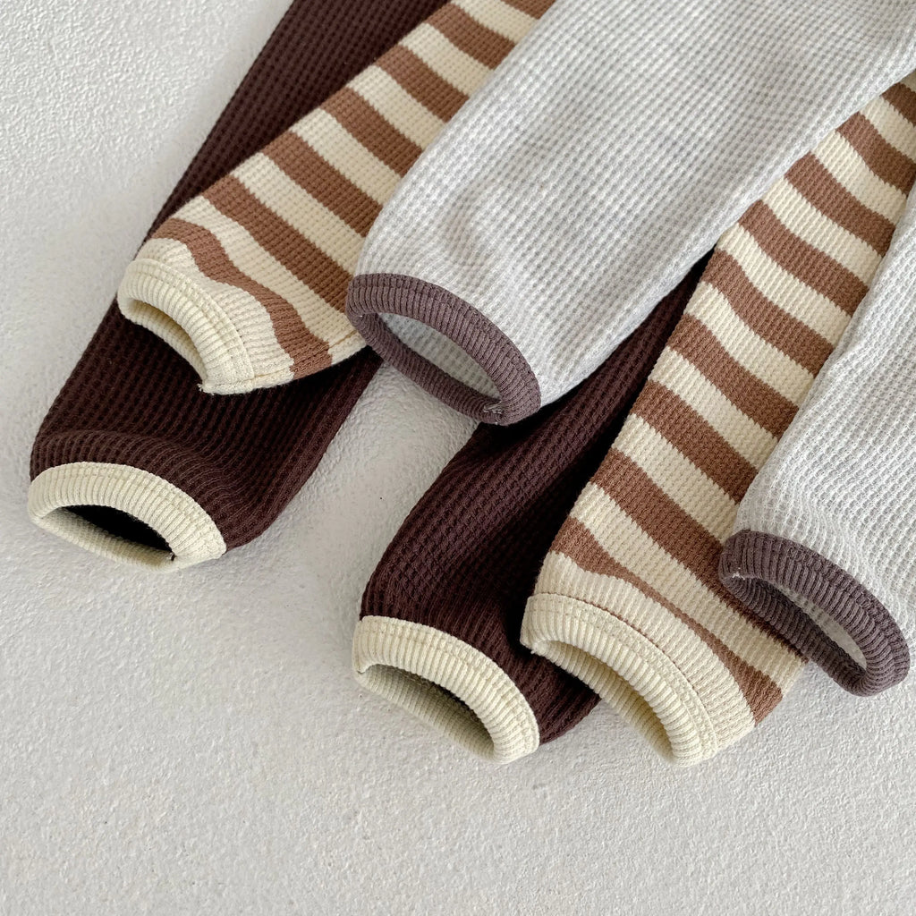 Comfortable and Soft Waffle Cotton Toddler Sweatshirt & Pants Set