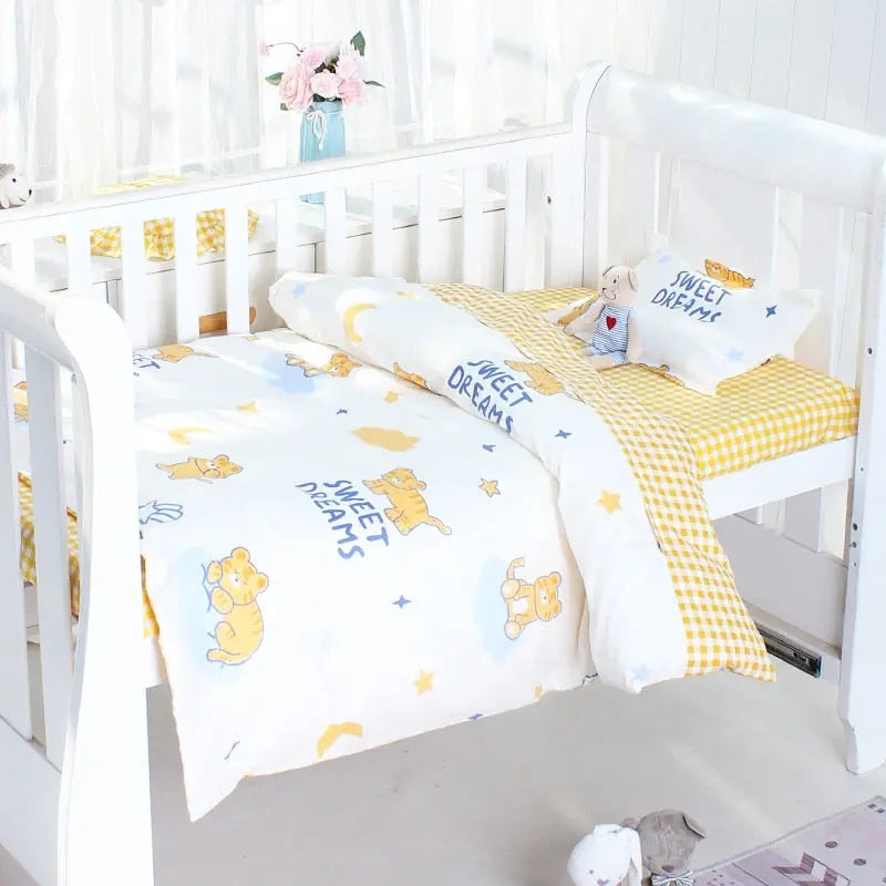 Cotton Baby Beddings Set with Creative Cartoon Print