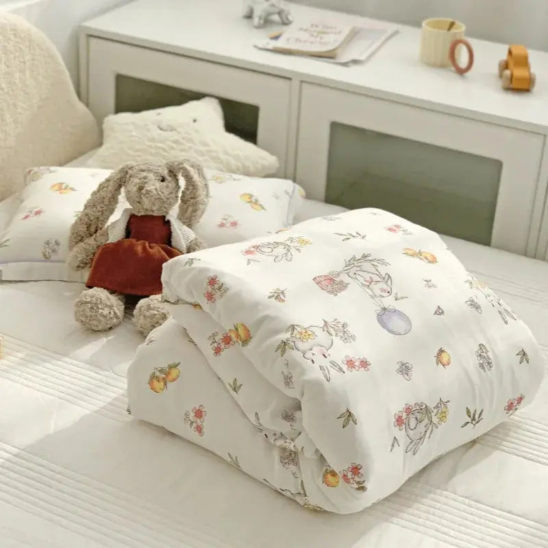 Le Caneton Extra Soft Bamboo Duvet Cover & Pillowcase Bedding Set for Kids & Toddlers