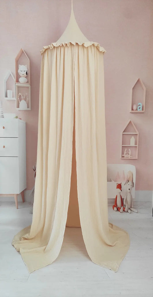 Premium Muslin Cotton Hanging Canopy for Baby Nursery