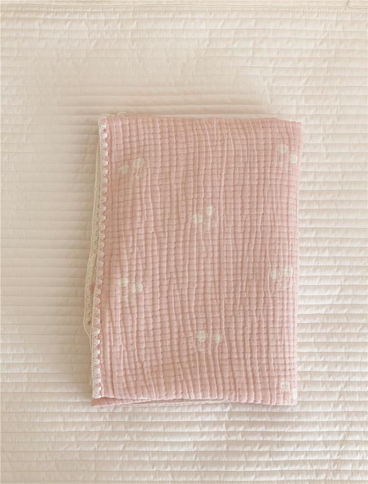 Extra Soft 3 Layers Cotton Muslin Baby Blanket in Pastel Colors