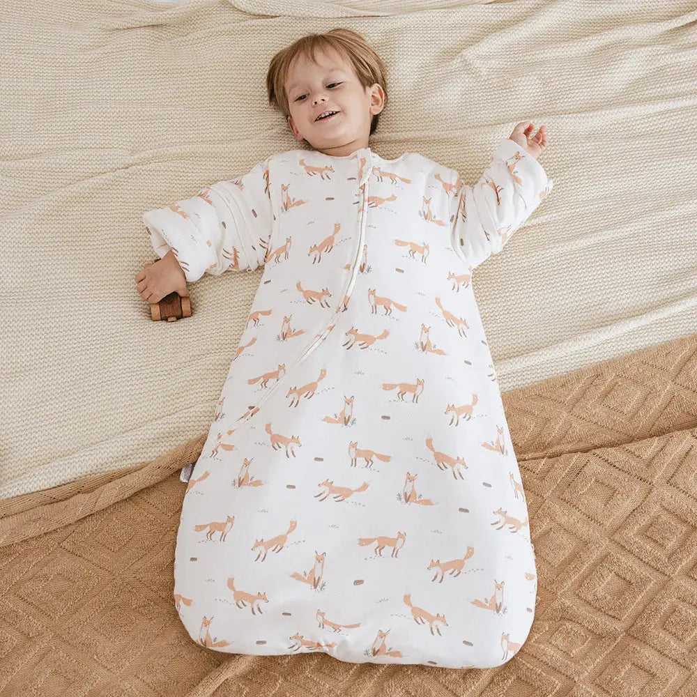 Le Caneton Sleeping Bag for 0-24M Babies with Removable Sleeves, 2.5Tog (for Autumn & Spring)