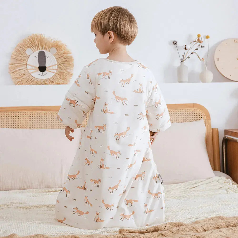 Le Caneton Sleeping Bag for 0-24M Babies with Removable Sleeves, 2.5Tog (for Autumn & Spring)