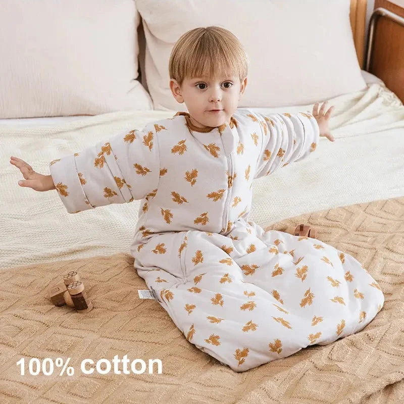 Le Caneton Sleeping Bag for 0-24M Babies with Removable Sleeves, 2.5Tog (for Autumn & Spring)