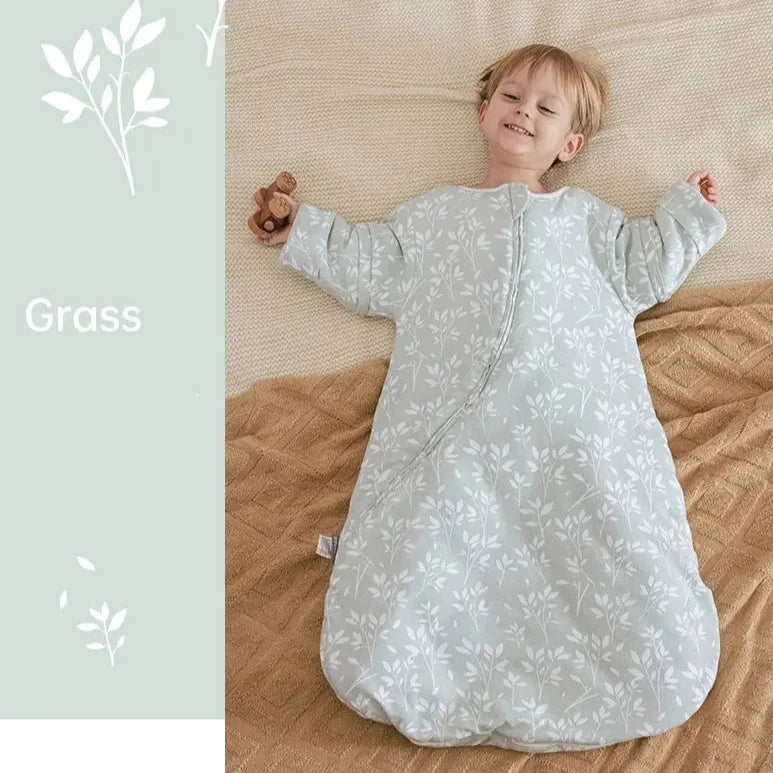 Le Caneton Sleeping Bag for 0-24M Babies with Removable Sleeves, 2.5Tog (for Autumn & Spring)