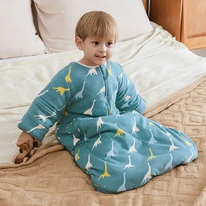 Le Caneton Sleeping Bag for 0-24M Babies with Removable Sleeves, 2.5Tog (for Autumn & Spring)