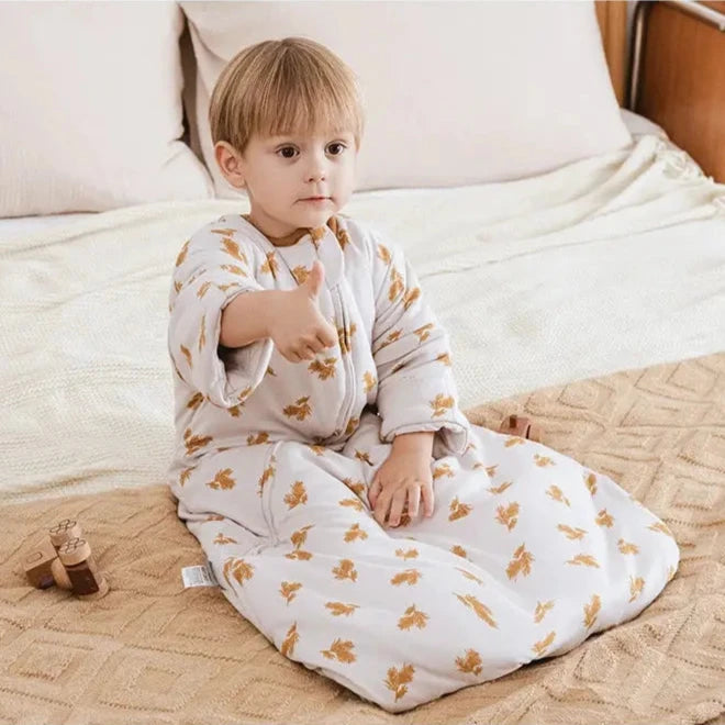 Le Caneton Sleeping Bag for 0-24M Babies with Removable Sleeves, 2.5Tog (for Autumn & Spring)