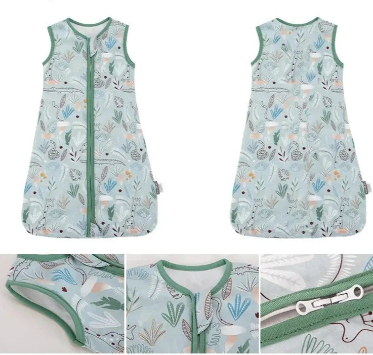 Le Caneton Sleeveless Cotton Sleeping Vest for 3-18M Babies - 1Tog