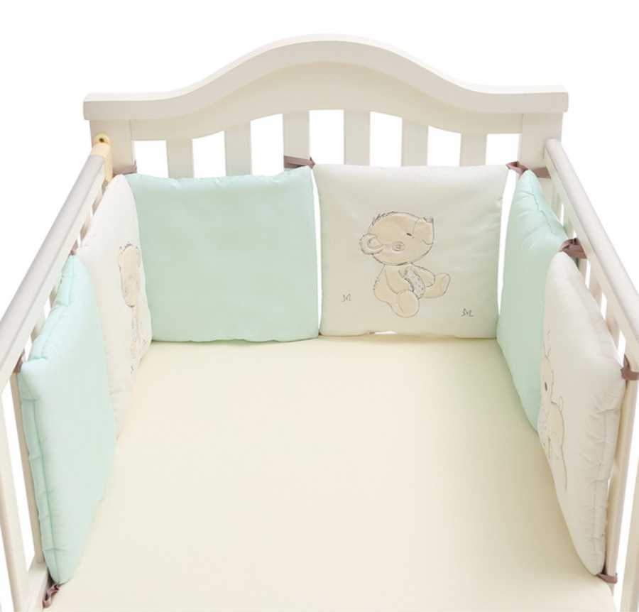 Soft Cotton Baby Crib Protector Set of 6