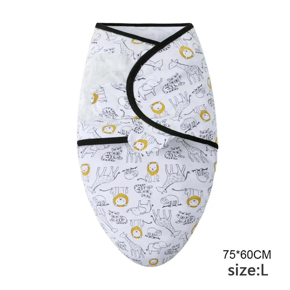 100% Cotton Cocoon Swaddle Wrap for 0-6 Months Baby