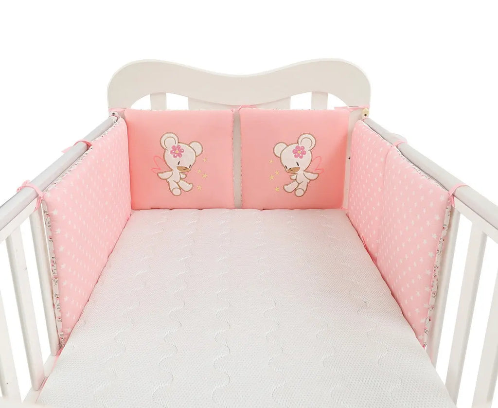 6 Pcs/Set Children&#39;s Cot Bumper Baby Head Protector Baby Bed Protection Bumper Cotton Cot Baby Bumpers In the Crib