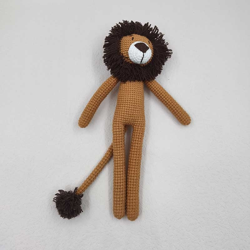 Handmade Crochet Knit Lion - Soft Baby Soothing Toy