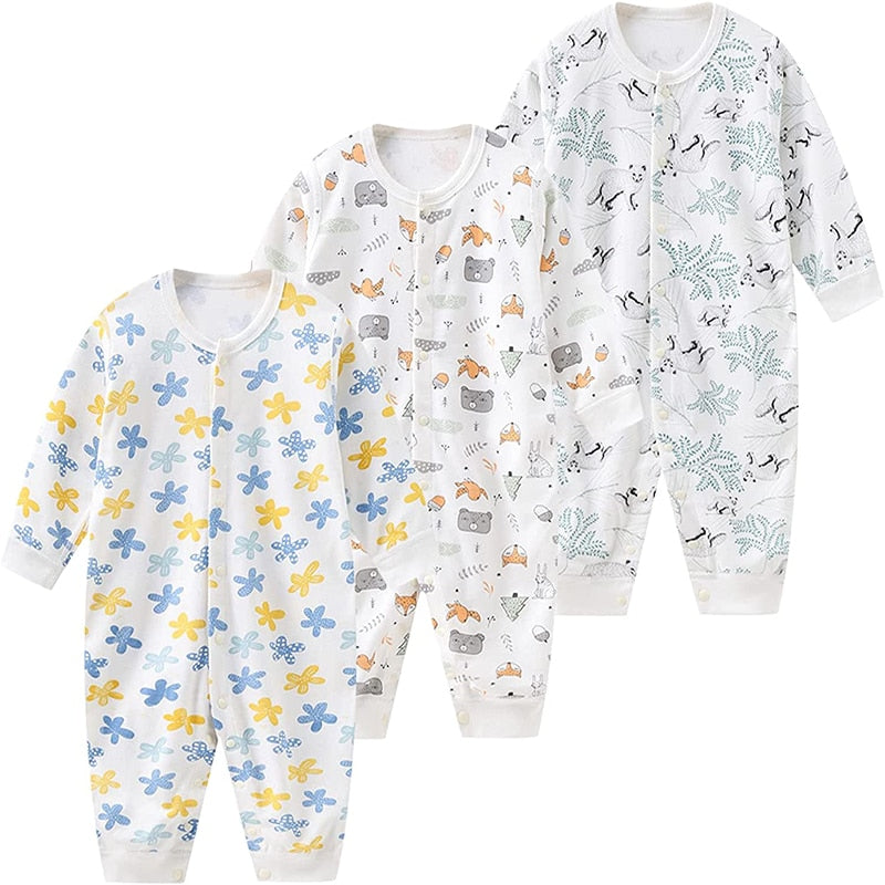 Soft Cotton Colorful Baby Pajama Set of 3