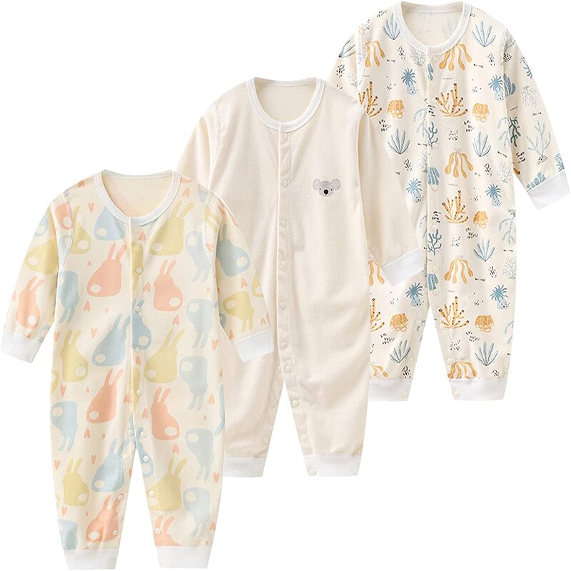 Soft Cotton Colorful Baby Pajama Set of 3