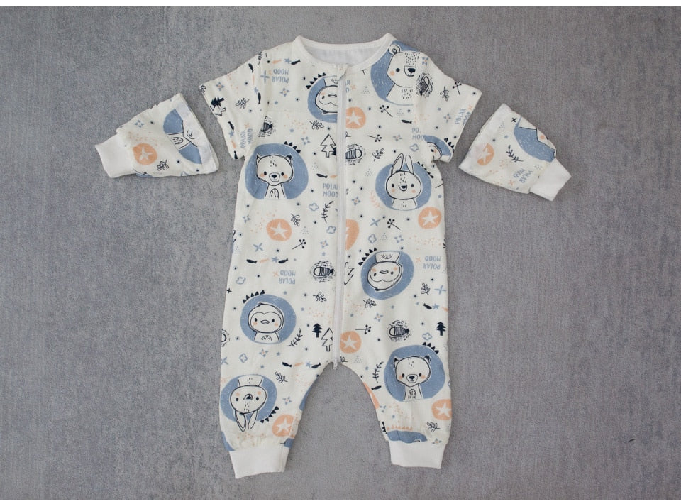 Soft Bamboo & Cotton Baby Pajama with Removable Sleeves