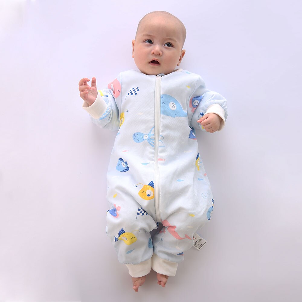 Soft Bamboo & Cotton Baby Pajama with Removable Sleeves