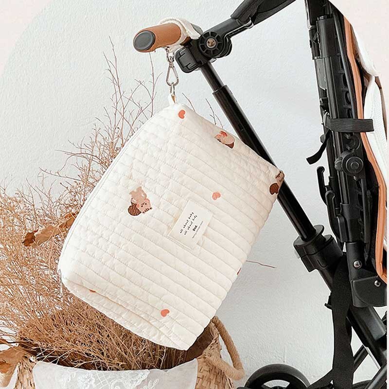 Portable Cotton Baby Diaper Bag / Caddy Organizer