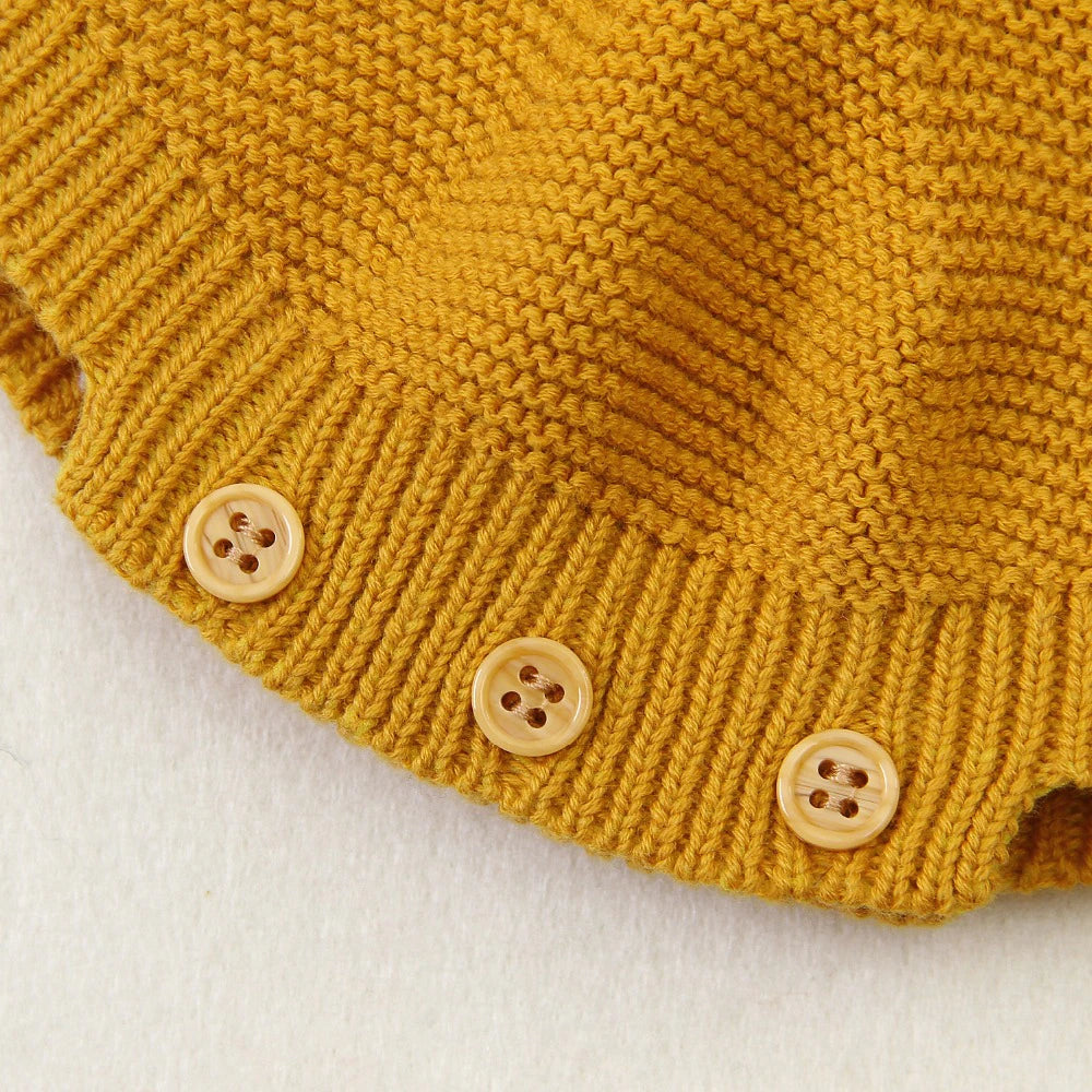 Cotton Knit Sleeveless Baby Romper