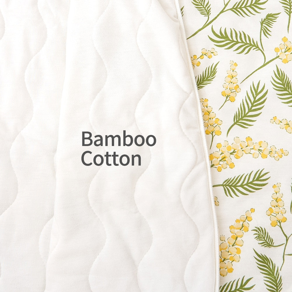 Warm Sleeveless Bamboo Cotton Baby Sleeping Bag (1.0 Tog)