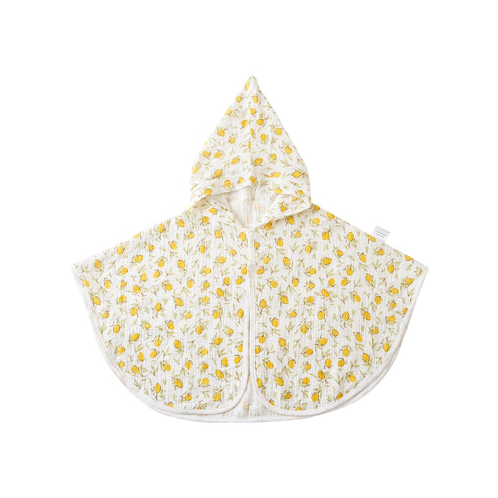 Soft and Absorbent Muslin Cotton Hooded Baby Bath Towel