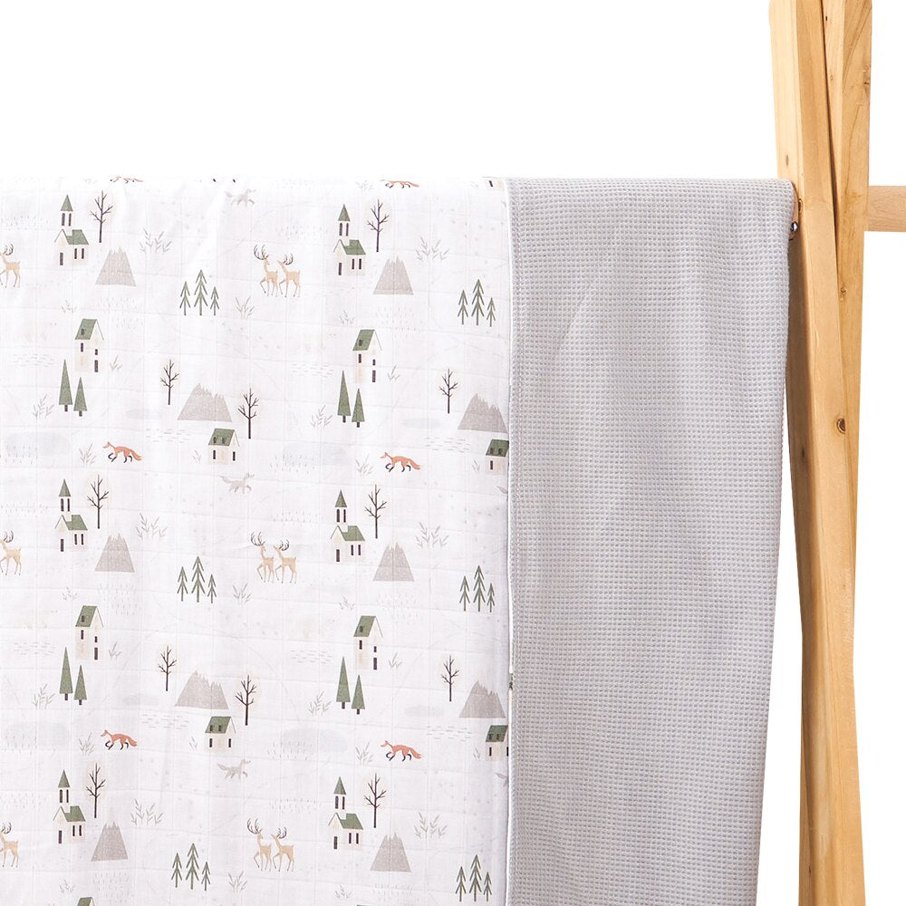 Super Comfortable Bamboo & Cotton Baby Waffle Blanket
