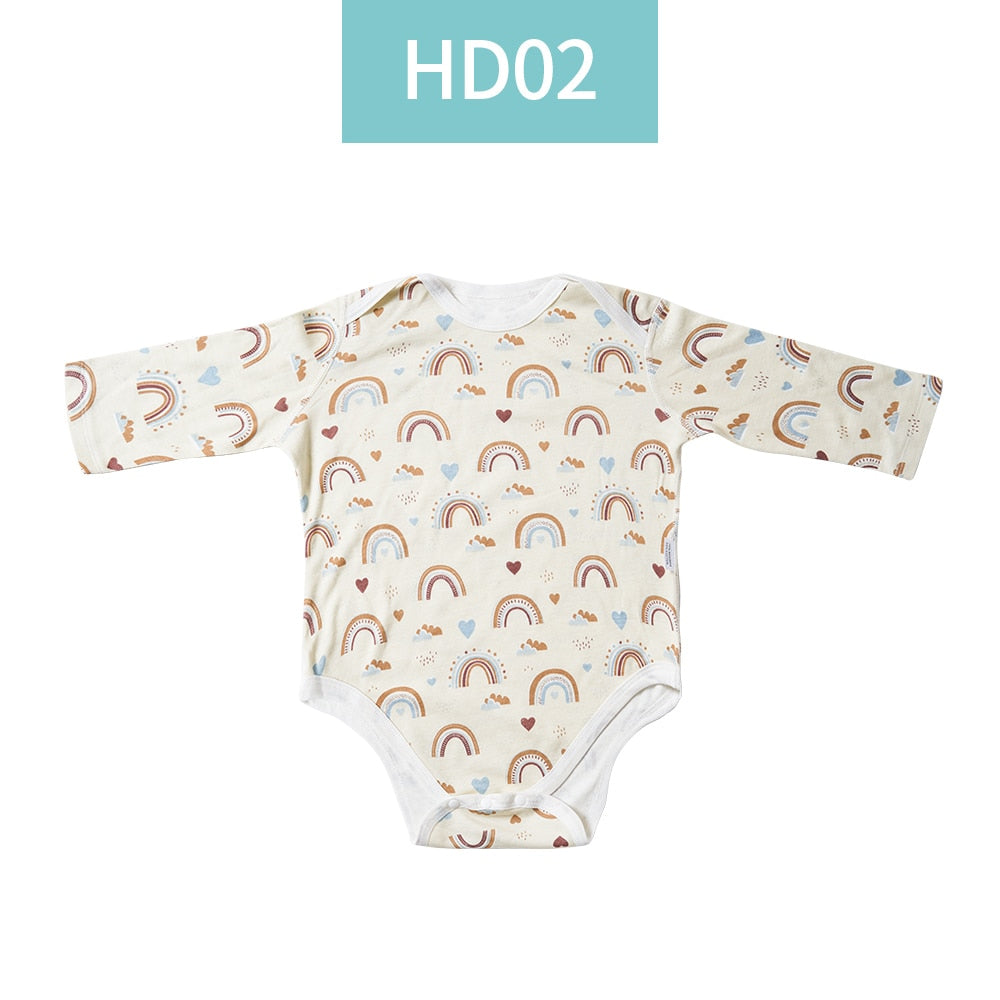 Soft & Breathable Bamboo Cotton Long Sleeve Baby Romper