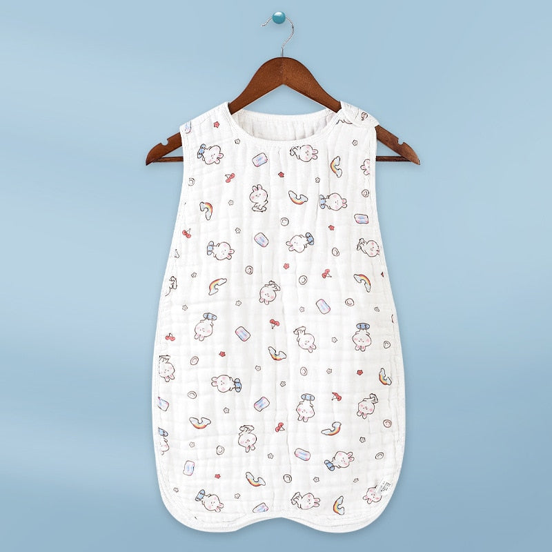 100% Muslin Cotton Summer Baby Sleeping Bag, Vest Style