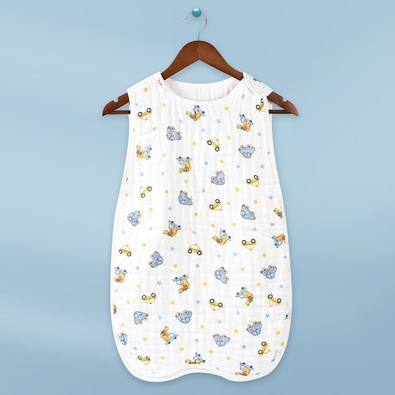 100% Muslin Cotton Summer Baby Sleeping Bag, Vest Style