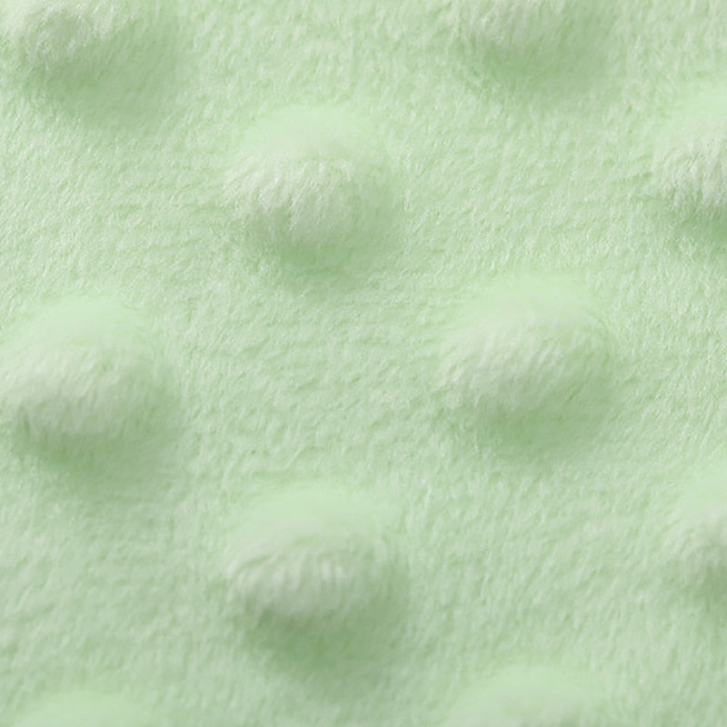 Cotton & Bubble Fleece Baby Blanket for Spring & Autumn