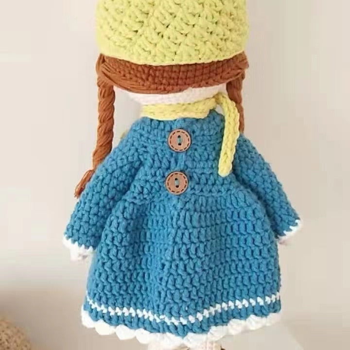 Handmade Crochet Knit Soothing Soft Doll for Baby Girl