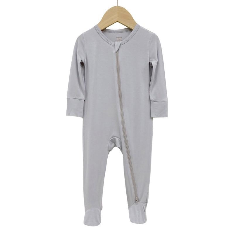 Bamboo & Cotton Baby Footie in Solid Color
