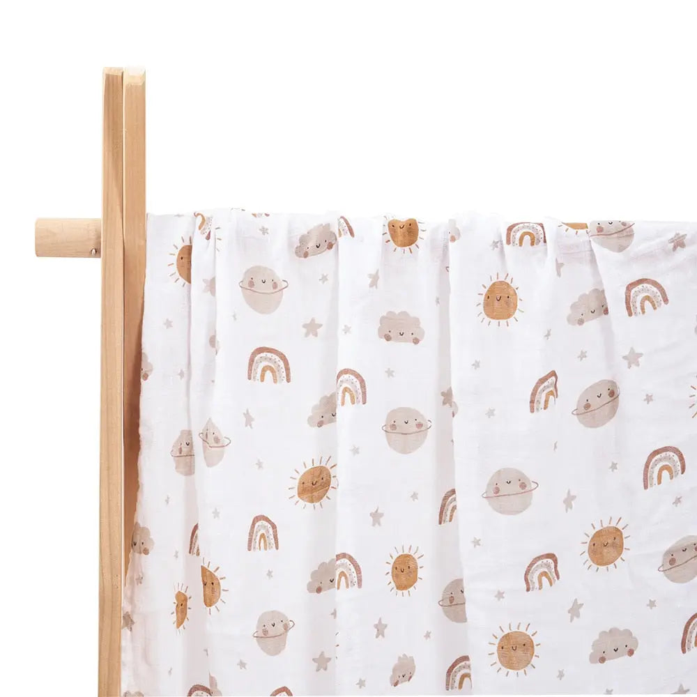 Soft Bamboo & Cotton Baby Muslin Swaddle