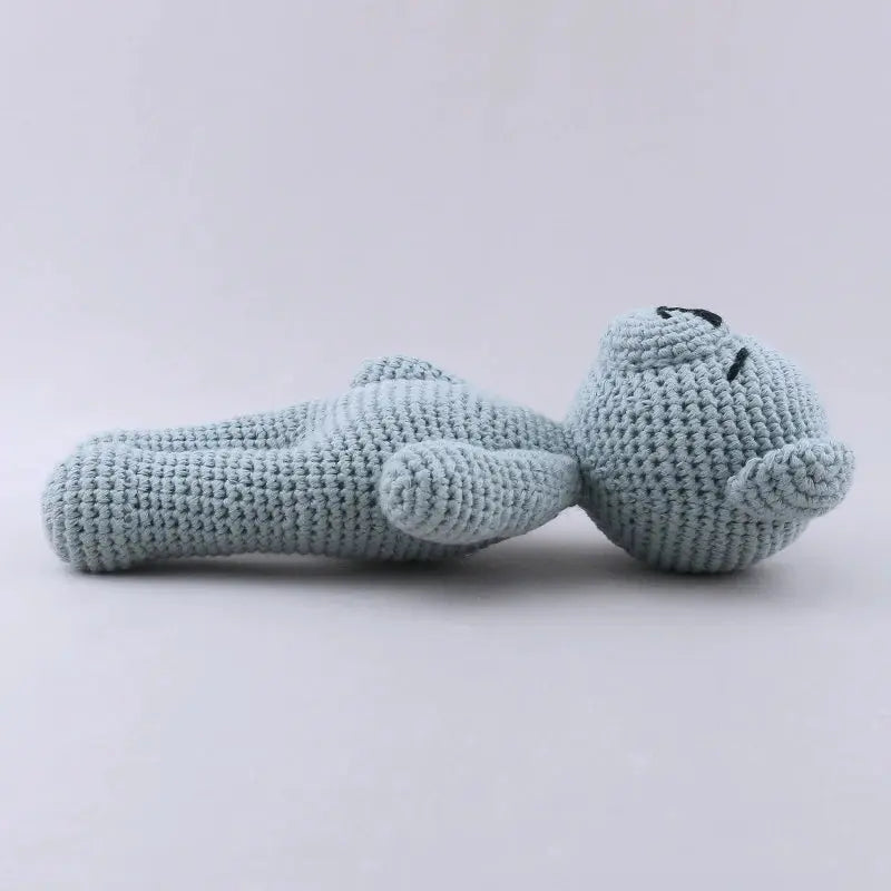 Soft Crochet Cotton Bear in Blue