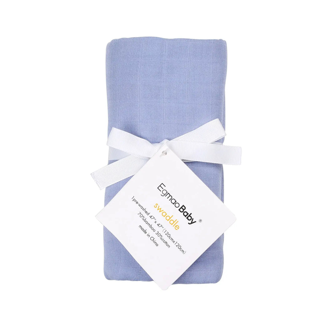 Soft & Breathable Plain Color Bamboo & Cotton Baby Swaddle