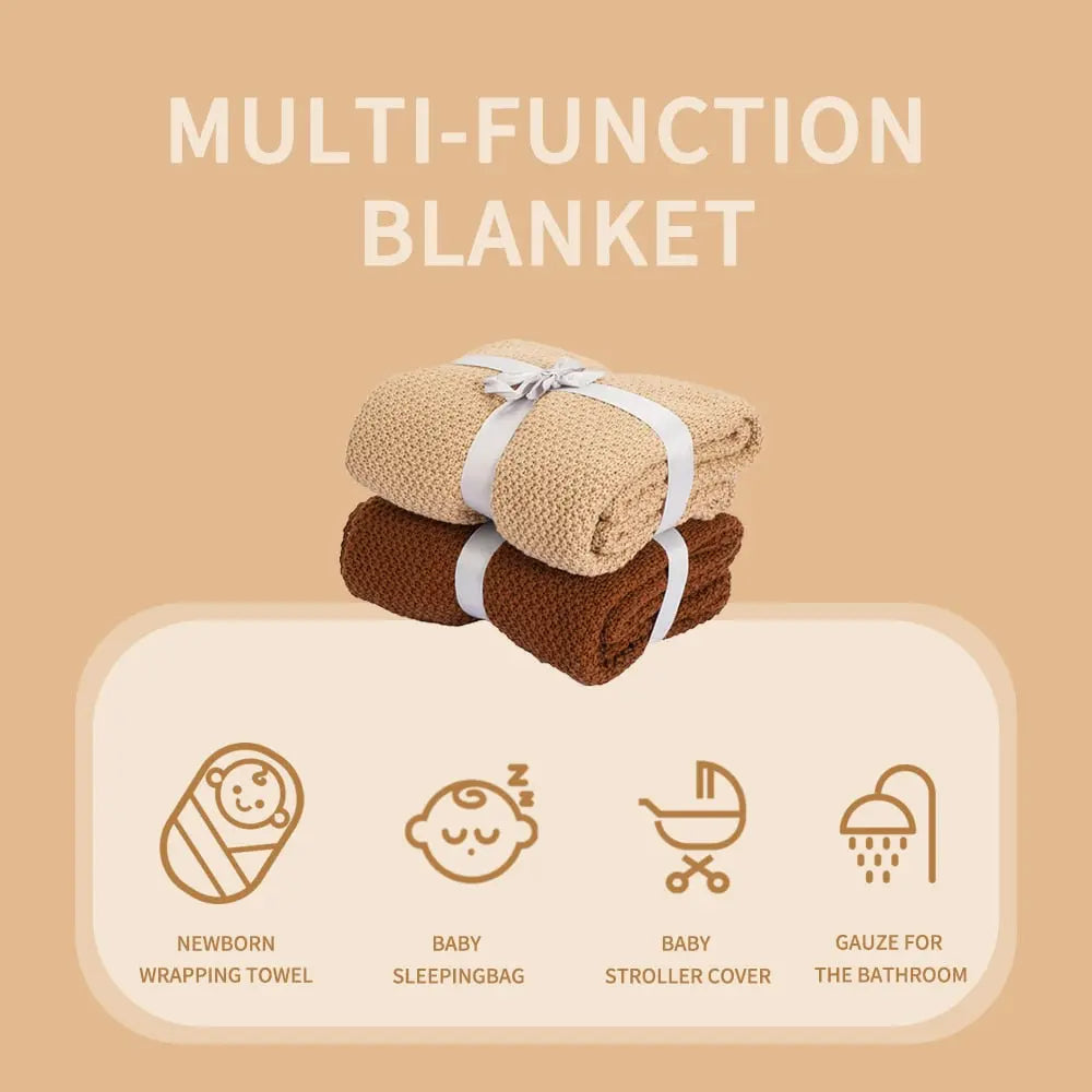 Soft & Comfortable Cotton Knitted Baby Blanket